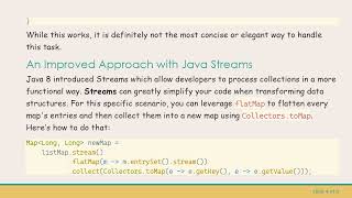 Transforming a List of Maps into a Single Map in Java: A Stream-Based Approach Wealth