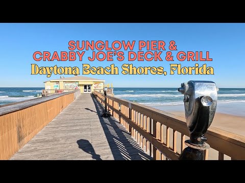 POV Walk-Through Sunglow Pier & Crabby Joe's Deck & Grill, Daytona Beach | Original Audio | Unedited