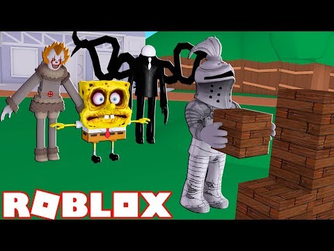 Roblox Escaping Evil Denis Foxy And Spongebob Roblox Build To Survive 2 Youtube - back build to survive 2 roblox