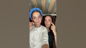 Get unready with Mila #twins #grwm #nightroutine