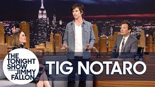 Tig Notaro Tries Her Comedic Party Bits on Sarah Paulson and Jimmy