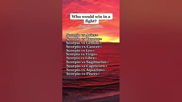 Who Would Win A Fight (Scorpio) | Zodiac Signs # #shorts #Zodiac - DayDayNews