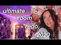 redoing my room + room tour *pinterest/tiktok aesthetic* 2020