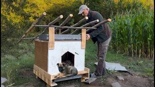 Life in Nature with My Puppy Alf | Doghouse Insulation, Apple Molasses and Mole Control