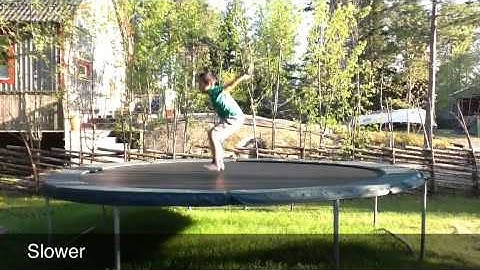 Backflip 360 on trampoline