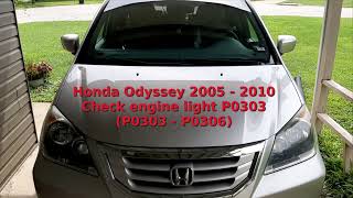 🚗 Honda Odyssey - P0303 Check Engine Light - Cylinder X Misfire - fixed. P0301 P0302 P0304 P0305 -06