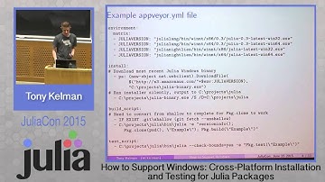Tony Kelman: How to Support Windows - Cross platform installation and testing of packages