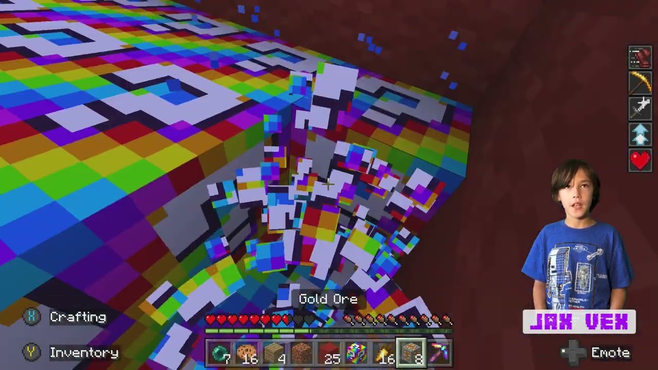 Jax Vex plays Rainbow Lucky Blocks!!