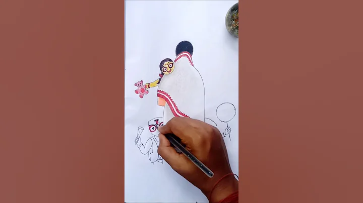 jai jagannath | ulto rath status 🚩🐚🛕🛞 जगन्नाथ देव का चित्रांकन #rathyatrastatus #shortfeed #drawing