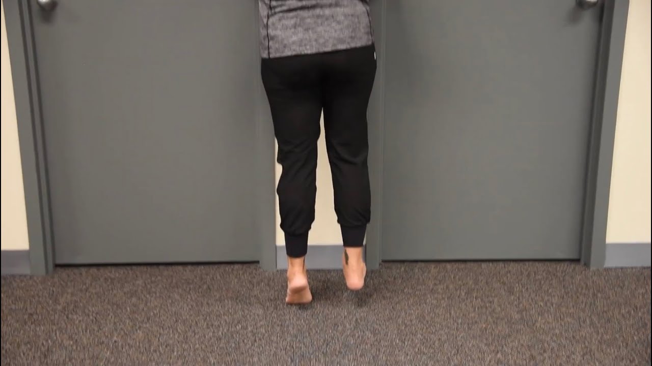 Unilateral Eccentric Heel Raise On Floor YouTube