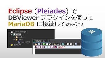 Windows で Eclipse (Pleiades) から DBViewer プラグインで MariaDB に接続するまでの手順