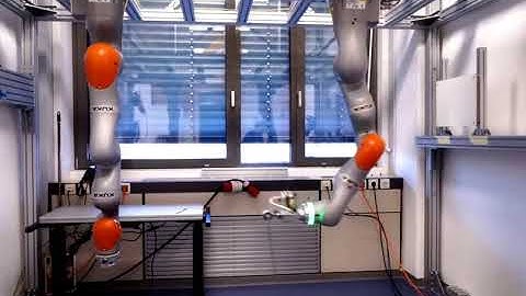 The spherical pendulum on KUKA IIWA: learning or looking up trajectory to swing up?