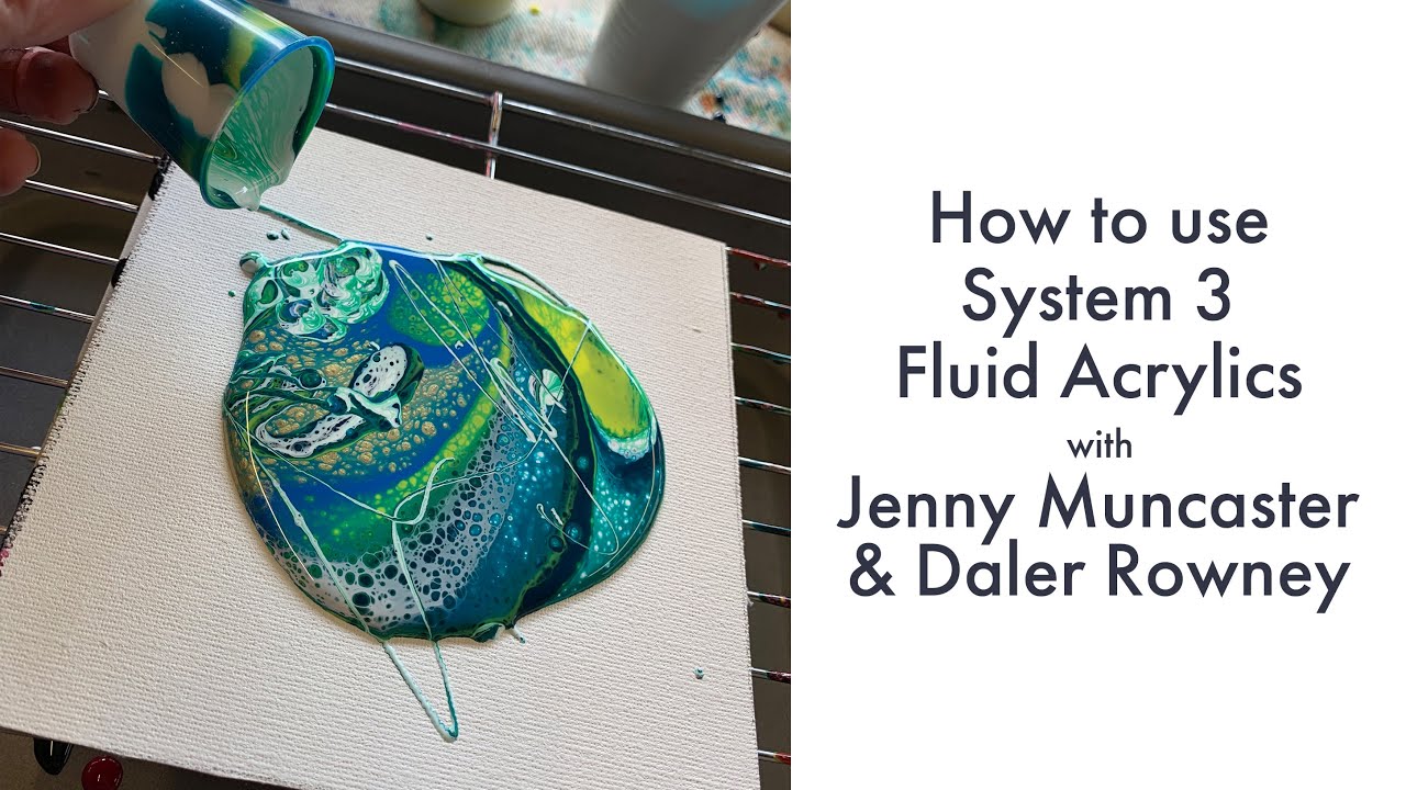 How to Use Pouring Medium When Painting with Acrylics - Cowling