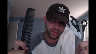 ASMR haircut (gum chewing)