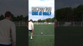 How do you kick at Goal in Rugby? 😱