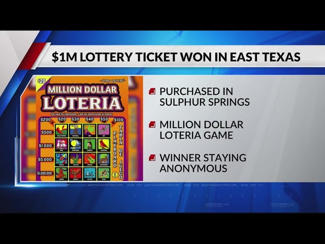 Sulphur Springs resident becomes new millionaire with winning