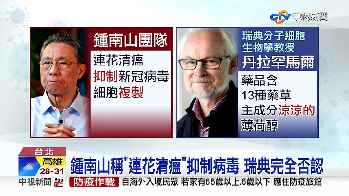 "連花清瘟"可治新冠肺炎? 遭瑞典打臉!│中視新聞 20200511 - 天天要聞