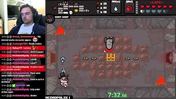 The Binding of Isaac Sheol Chest Speedrun PB 13:43 RTA (10/19/14)