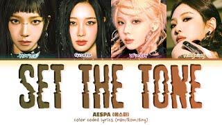 Aespa  set The Tone S Color Coded hanrom Eng