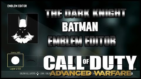 Call of Duty: Advanced Warfare - The Batman Emblem - Emblem Editor