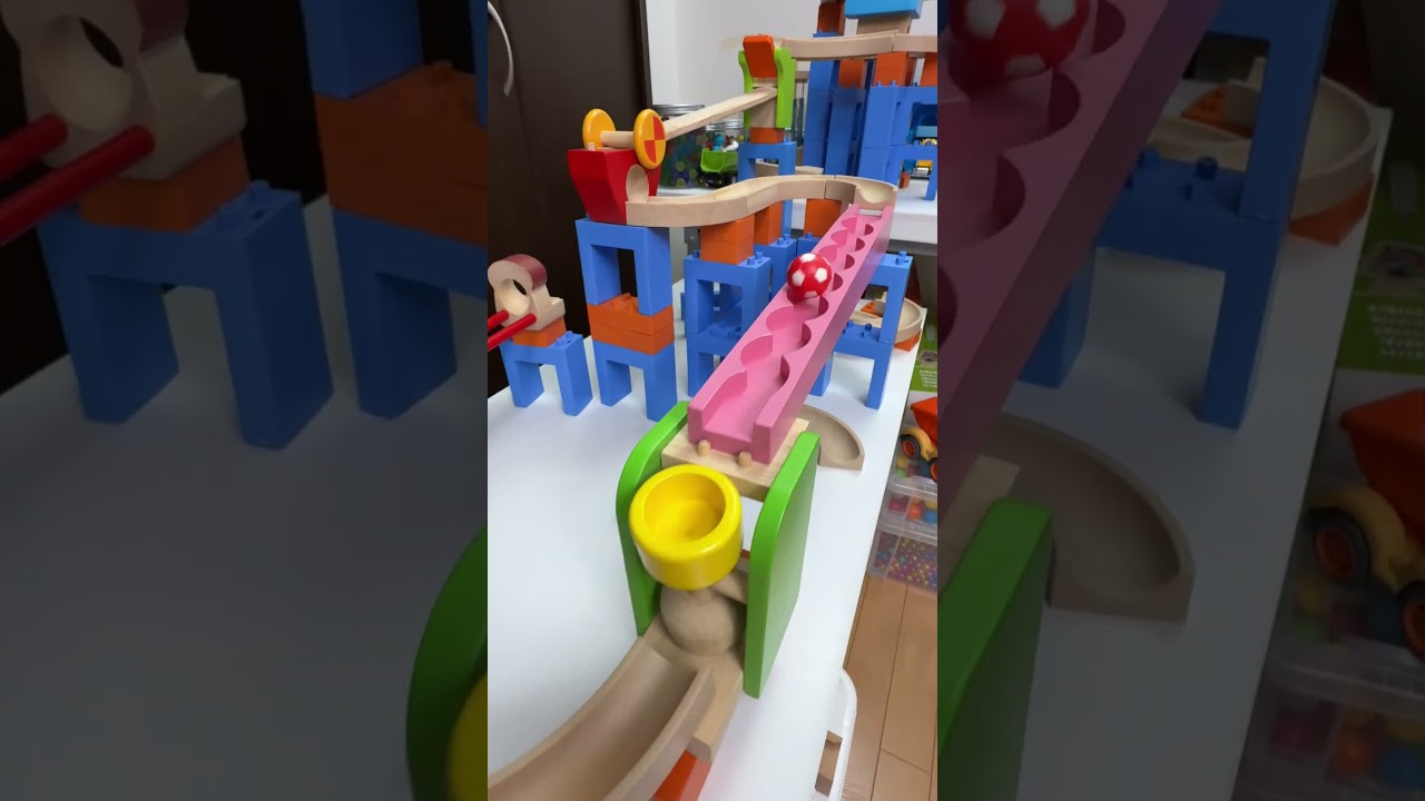 マーブルランレース Trix Track and HABA mixed course 168 #マーブルラン #marblerun #marblesrace #ビー玉転がし #TrixTrack