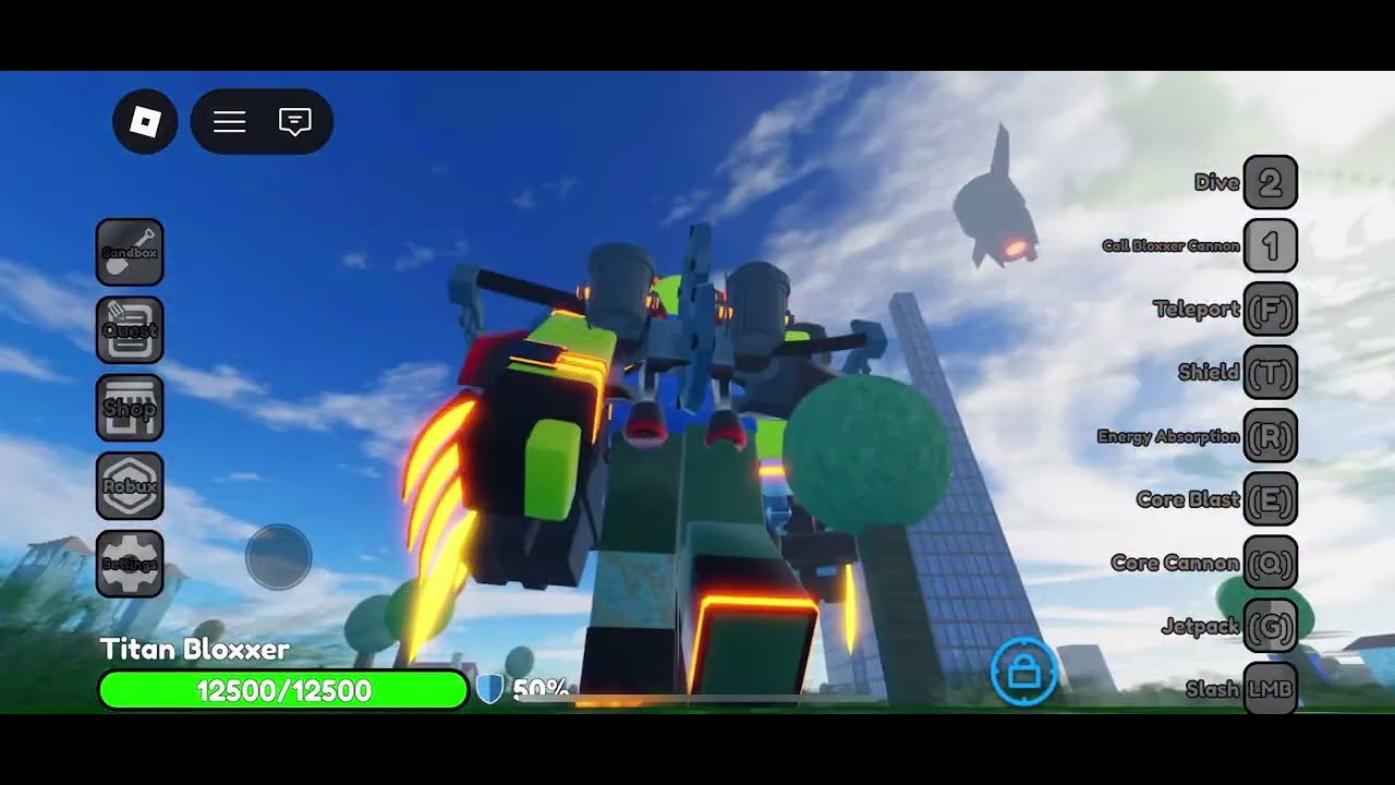 Showcasing Titan bloxxer noob excitement battlefront