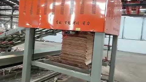 plywood core veneer peeling line with automatic veneer stacker 4*4ft core veneer auto stacker
