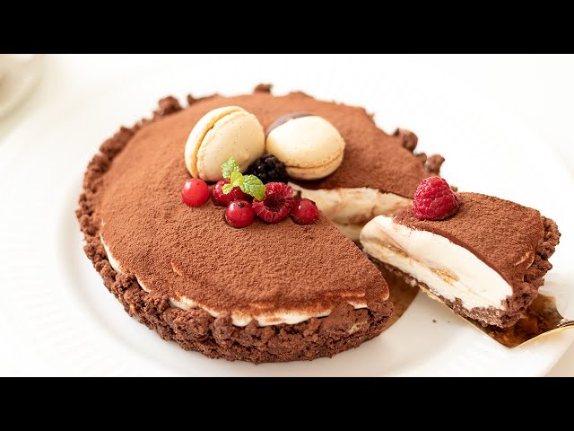 ティラミスタルトの作り方 No-Bake Tiramisu Tart