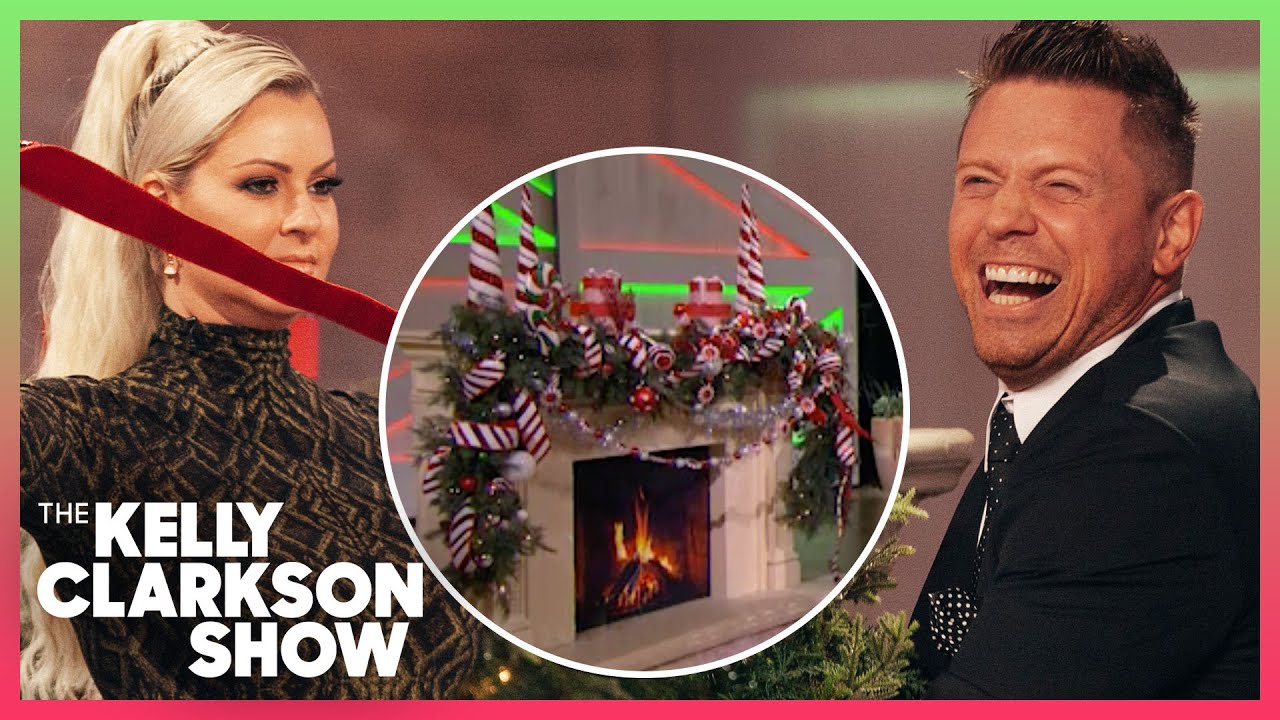 The Miz & Maryse Mizanin Try Decorating A Christmas Fireplace