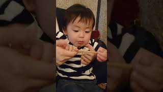 🍒Yakitori debut! ② 👶 ♥ Daddy's favorite yakitori restaurant!焼き鳥デビュー！②👶♥パパお気に入りの焼き鳥屋さん！ by 【Cute Japanese Baby Vlog(*'▽')】可愛い日本の赤ちゃんのVlog 2,355 views 2 days ago 1 minute, 14 seconds