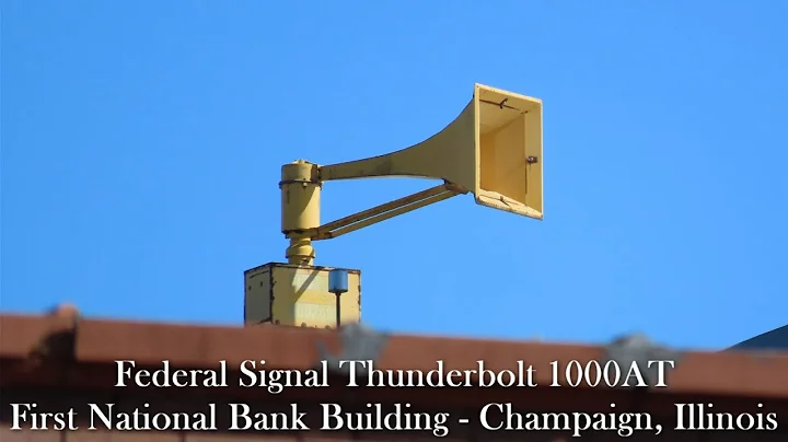 Stupidly Low-Pitched Thunderbolt 1000T Siren Test | Alert & Attack | Champaign, IL | 10/4/22