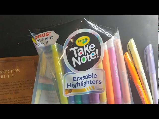 Take Note Erasable Highlighters, 6 Count, Crayola.com