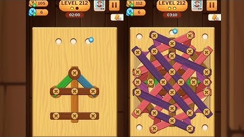 Screw Puzzle: Wood Nut & Bolt - Level 212