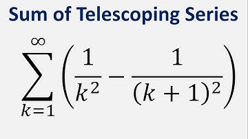 Sum of Telescoping Series: Sum 1/k^2 - 1/(k + 1)^2 , k = 1 to infinity