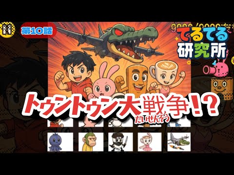 【てるてる研究所】第10話【トゥントゥン大戦争!?】#てるてるチャンネル #てるてる研究所 #ショートアニメ #shortanime #紙芝居 #漫画 #アニメ #にゃんこ大戦争