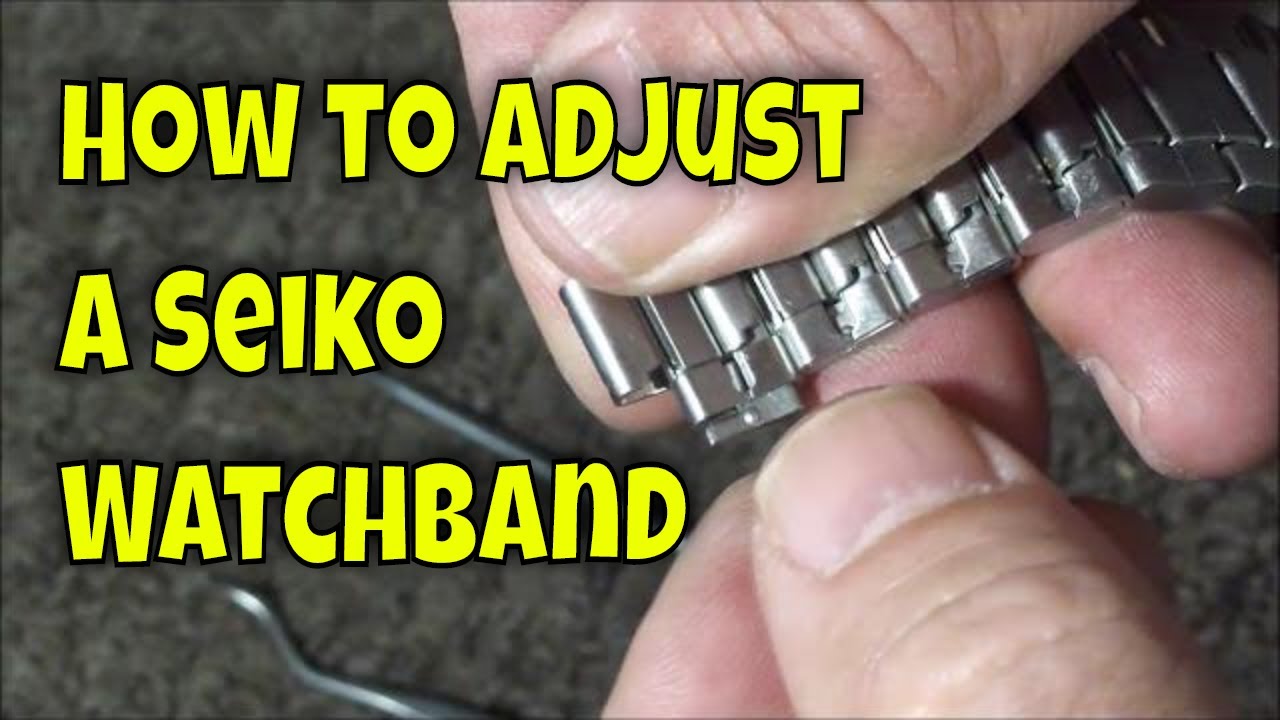 How to Adjust a Seiko Watchband Link the Easy Way - Closeup and HD! -  YouTube