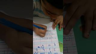 Write on Four lines #twins #preschool #lkg #alphabets #fourlinenote#practice