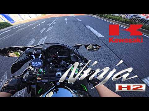 納車】Kawasaki Ninja H2 | Stock Exhaust Sound🔥 | TOKYO JAPAN