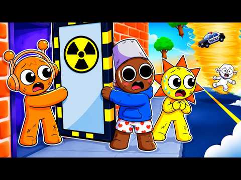 Sprunki Builds a Family TORNADO BUNKER!