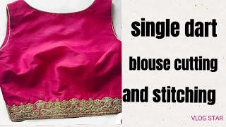 One tax blouse/single tucks blouse cutting and stitching