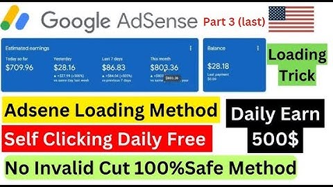 Google AdSense Loading Method Part 3L - Try This method and earn 500$ daily - AdSense Loading 2023
