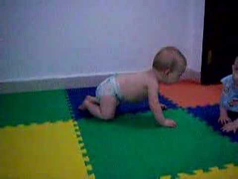 Hunter's first time crawling