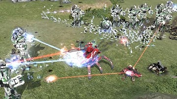 Aeon vs Cybran - AI vs AI Battle - Supreme Commander 2