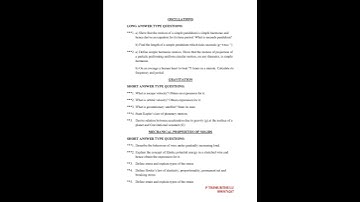 jr inter physics most important questions 2022-2023#inter #inter1styear #importantquestions