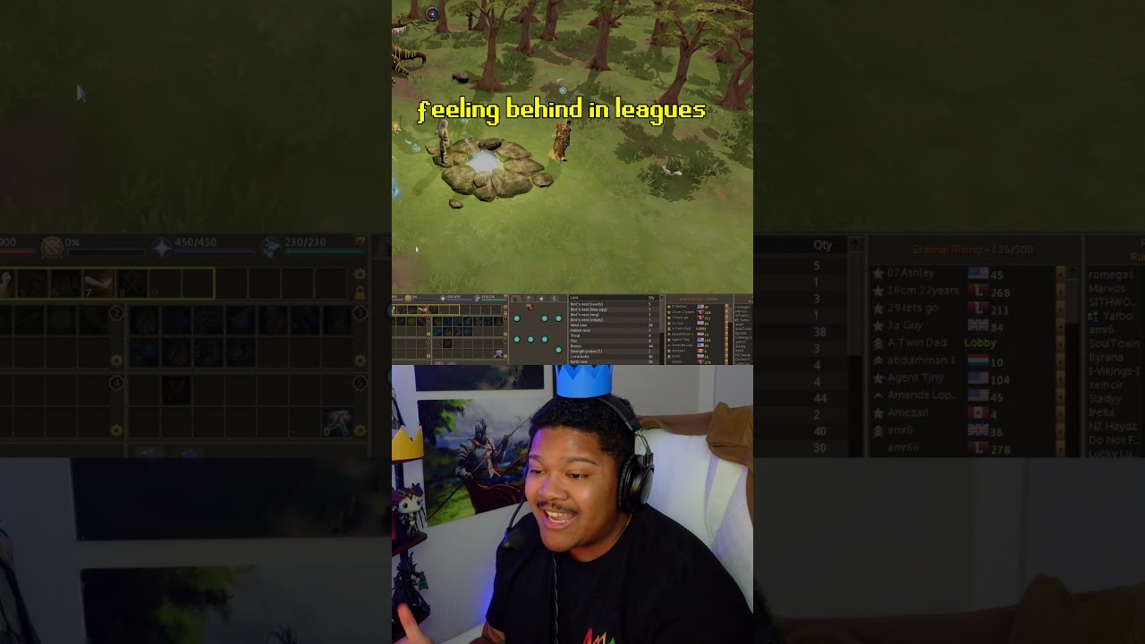 feeling behind in runescape 3's leagues