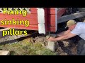 Fixing sinking pillar foundation at the cottage 1/3