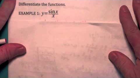 Derivatives of Trigonometric Functions  ( 151  3.3  part 2)