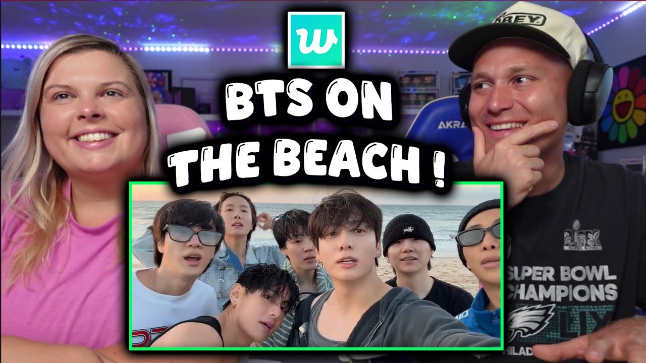 BTS OT7 WEVERSE LIVE ON THE BEACH HAS US LOOSING OUR MINDS ! | Reaction