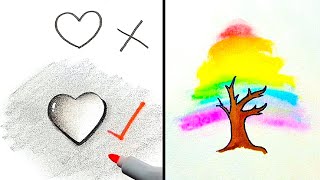 Easy Drawing Tricks You&#39;ll Love. Creative Drawing Hacks