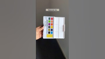 Mini Water Color Palette Set 🌷✨🎀#painting #paint #watercolor #watercoloring #stationery